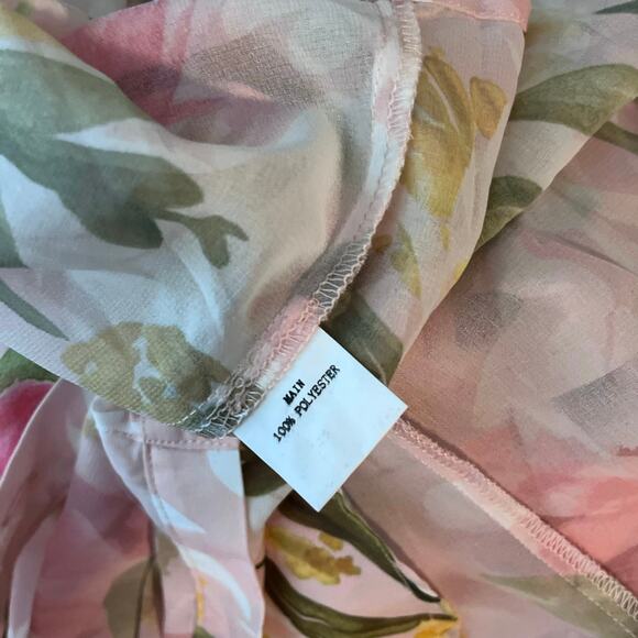 New Petal + Pup Acacia Blossom Floral Sheer Long Sleeve Blouse XL NWT - Picture 9 of 9